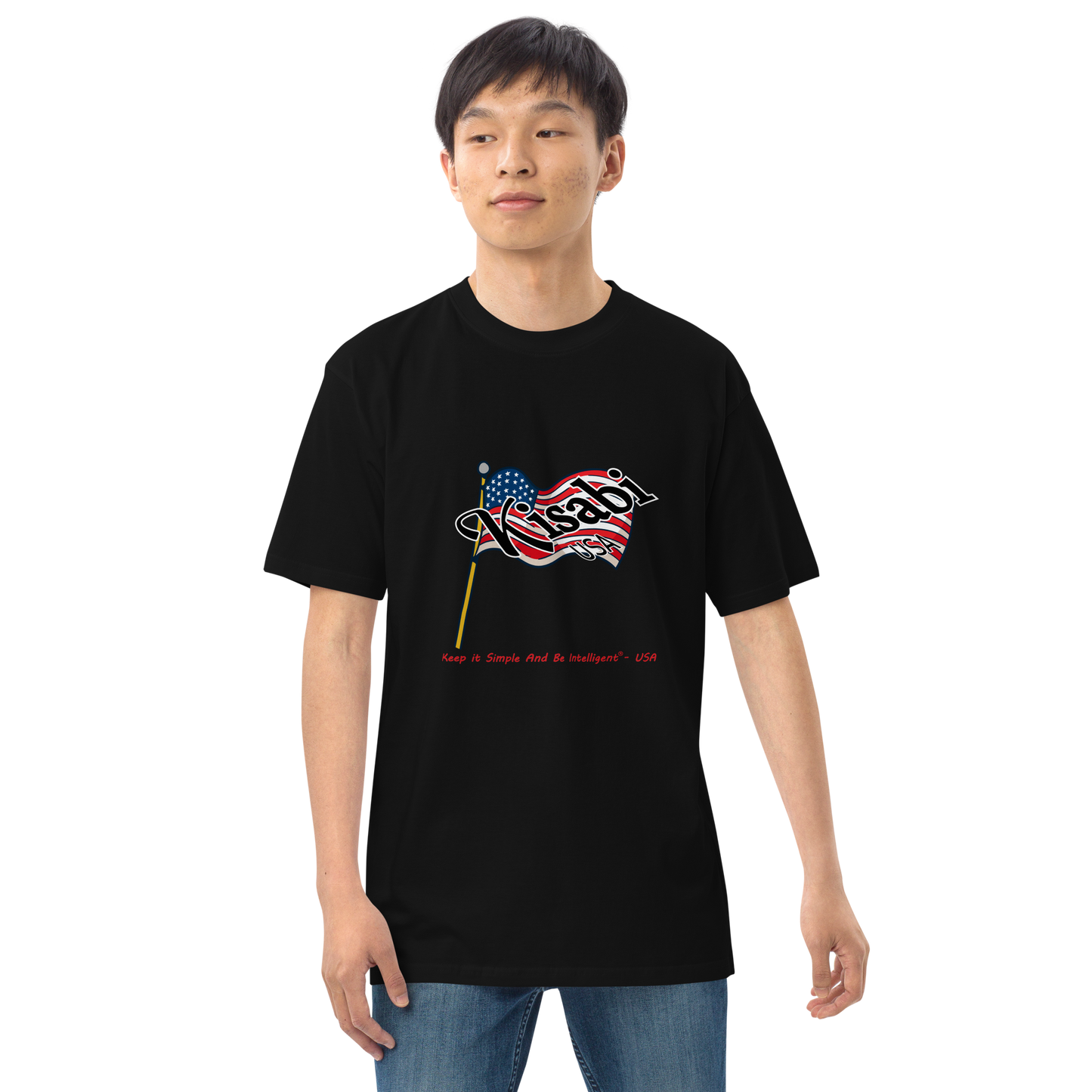 Kisabi® USA Men’s Premium Heavyweight T-Shirt