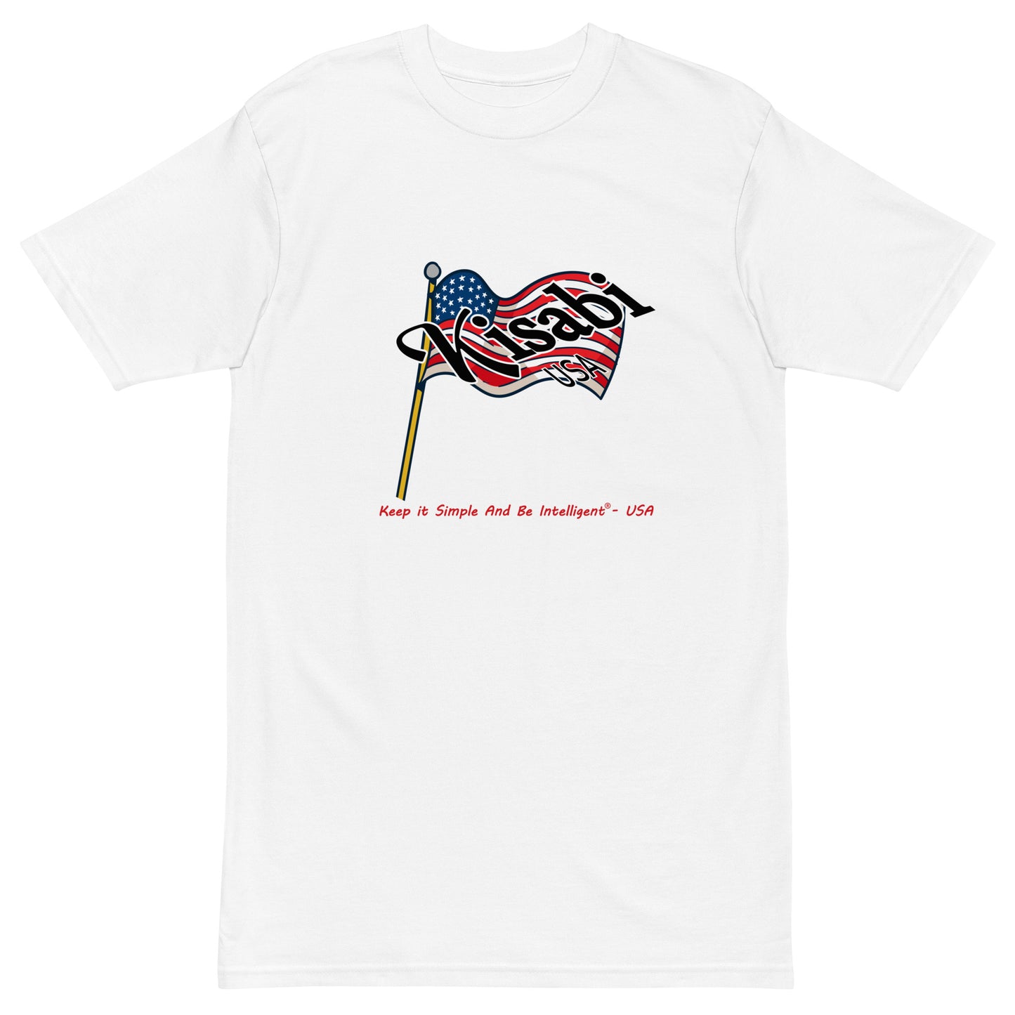 Kisabi® USA Men’s Premium Heavyweight T-Shirt