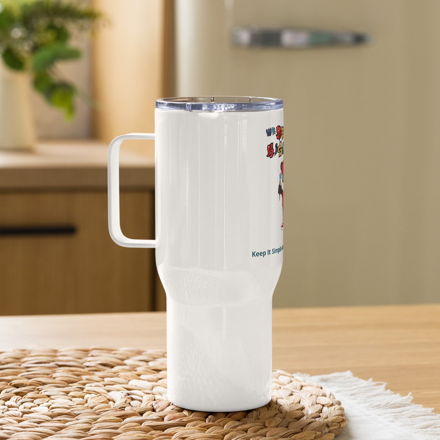 "We Repping KISABI" Travel Mug With A Handle By KISABI®