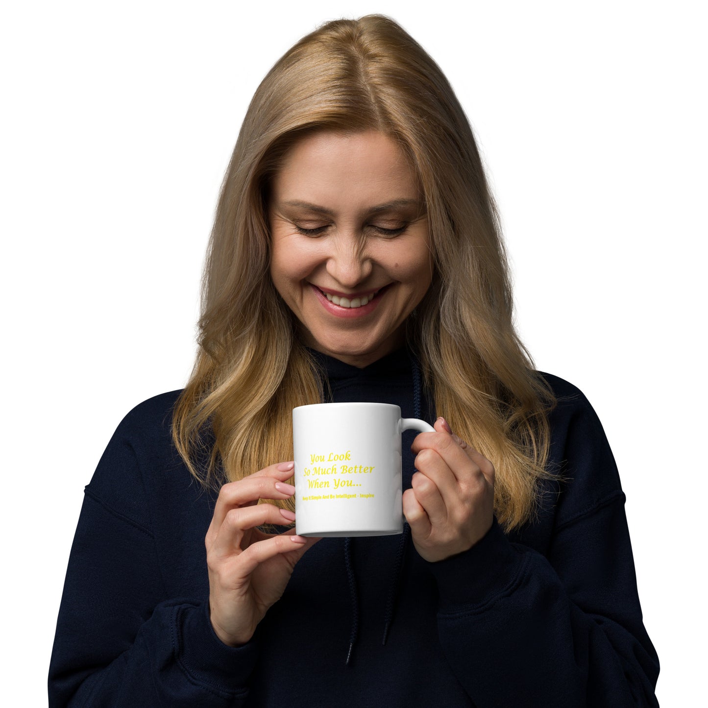 Kisabi® Smile White Glossy Mug