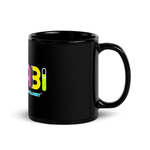 KISABI® Dibits Black Glossy Mug