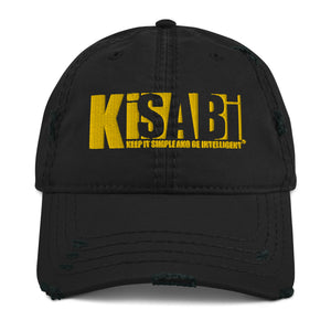 "Kisabi® Shadow Gold" Distressed Dad Hat
