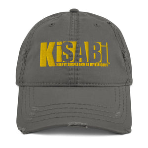 "Kisabi® Shadow Gold" Distressed Dad Hat
