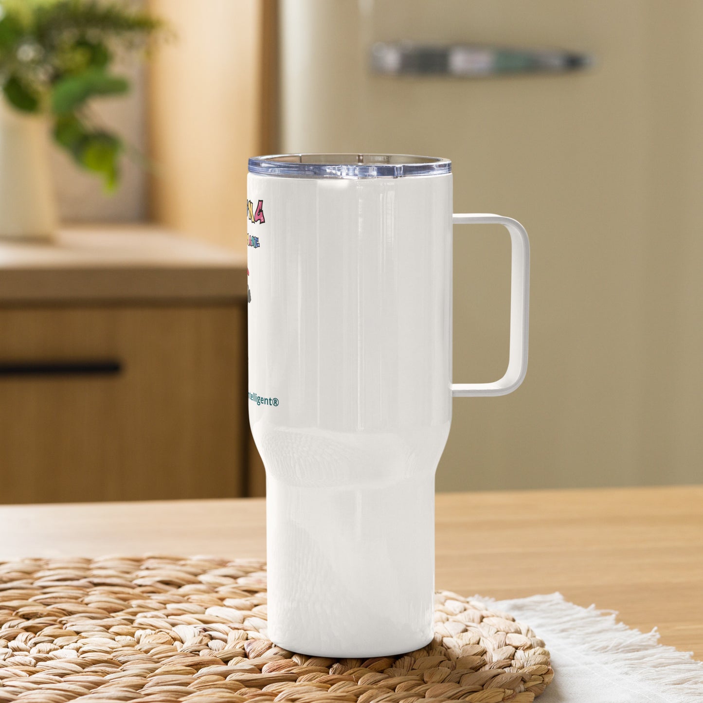 "We  Repping KISABI" Travel Mug With A Handle By KISABI®