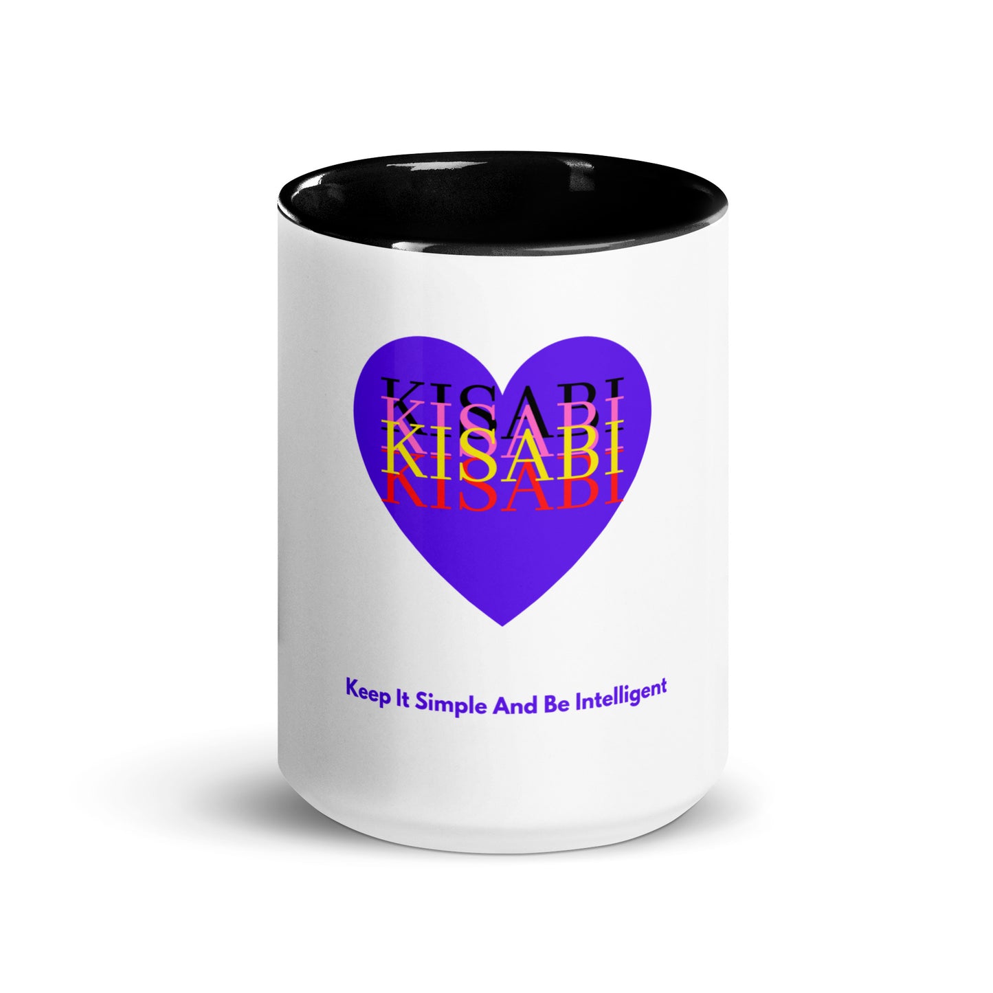 Kisabi Hearts Mug with Color Inside