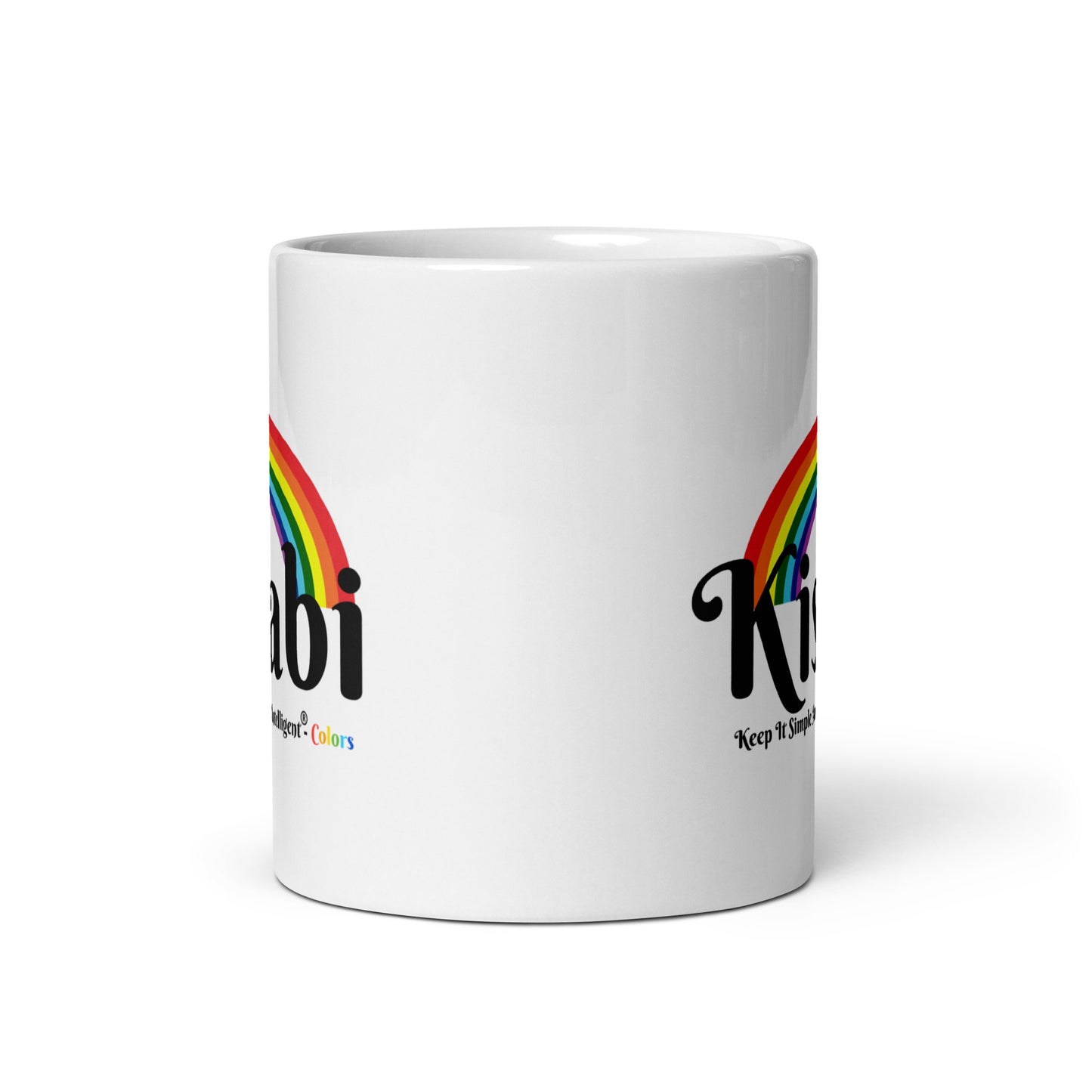 KISABI® Colors White Glossy Mug