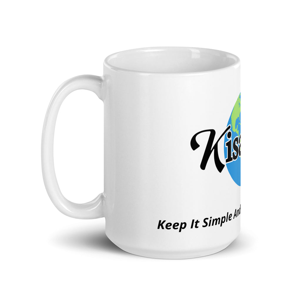 Taza blanca brillante Kisabi™ World