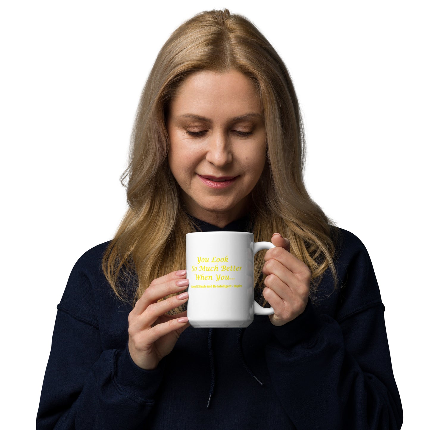 Kisabi®  Smile White Glossy Mug