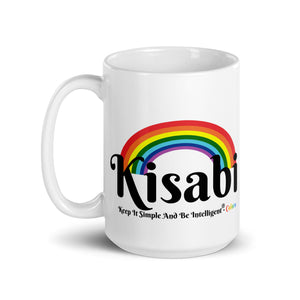 KISABI® Colors White Glossy Mug
