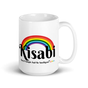 KISABI® Colors White Glossy Mug