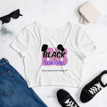 Load image into Gallery viewer, Black and Beautiful Women’s Crop Tee By KISABI®

