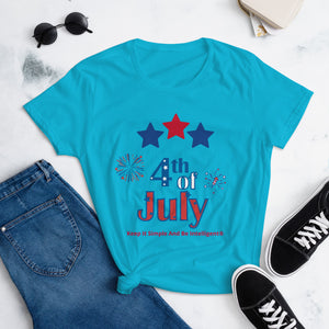 4th of July Women's Short Sleeve T-Shirt By KISABI®