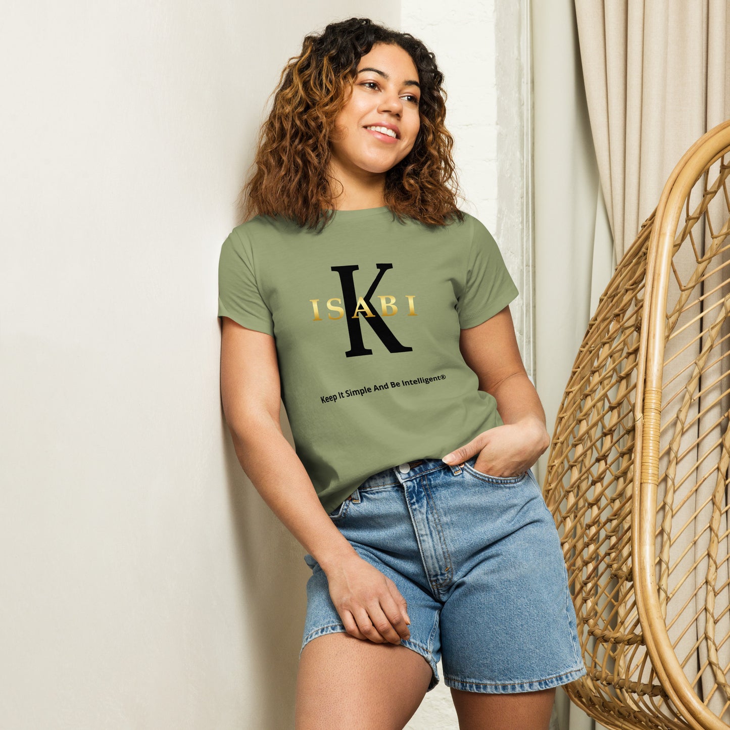 KISABI® Women’s High-Waisted T-Shirt