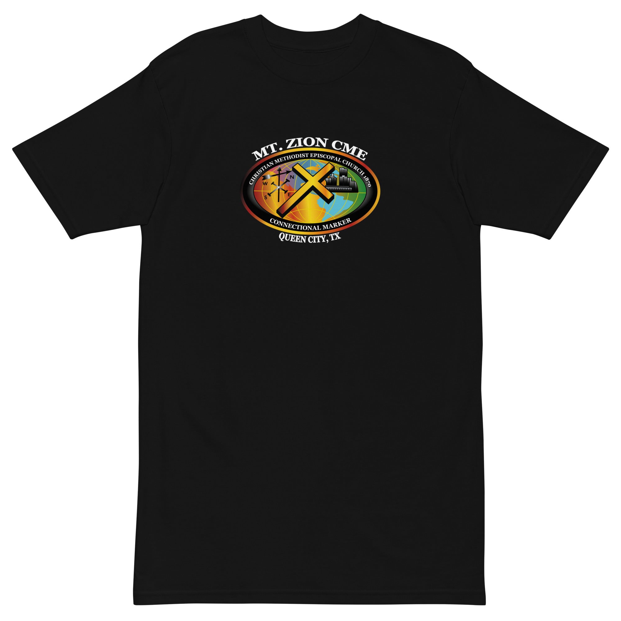 Mt. Zion CME Camiseta de peso pesado premium para hombre de KISABI™