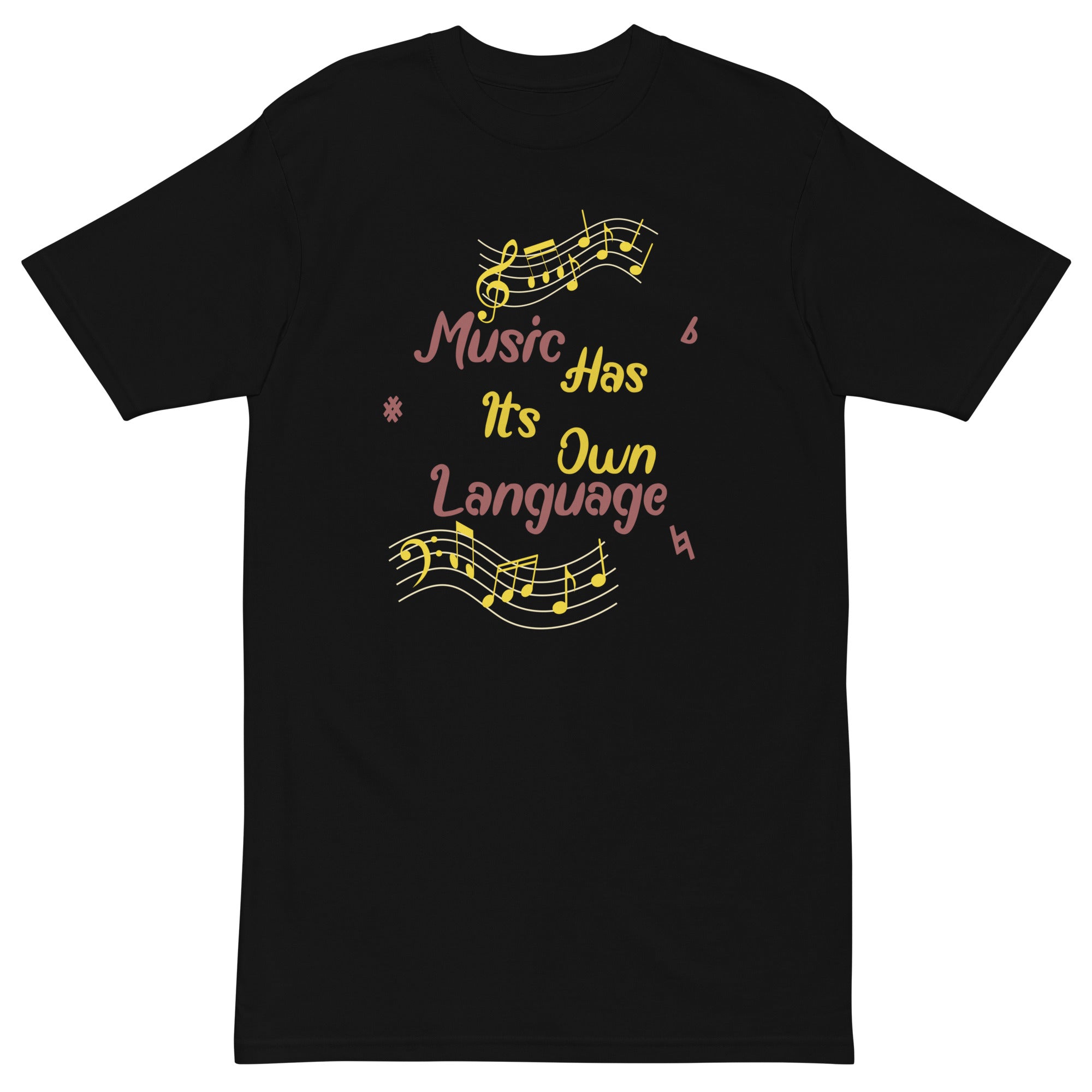 La música tiene su propia camiseta de peso pesado premium para hombre de KISABI™