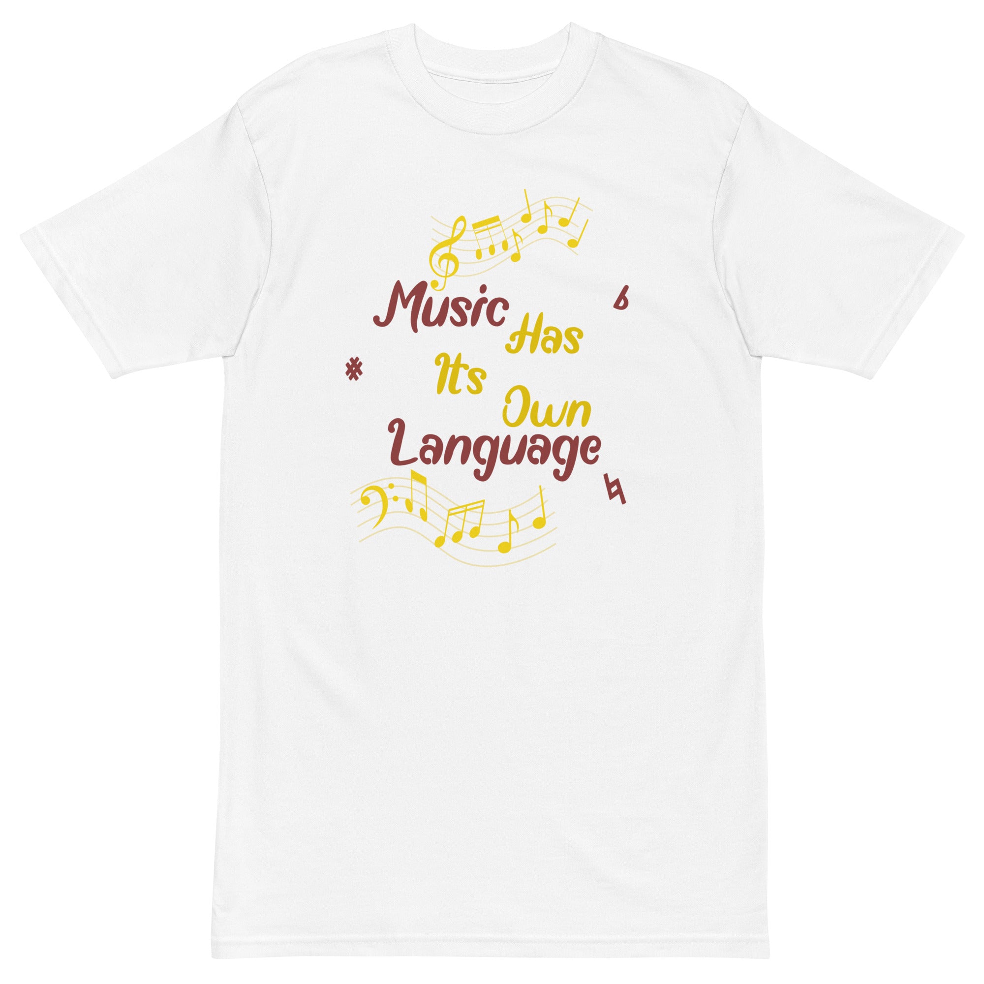La música tiene su propia camiseta de peso pesado premium para hombre de KISABI™