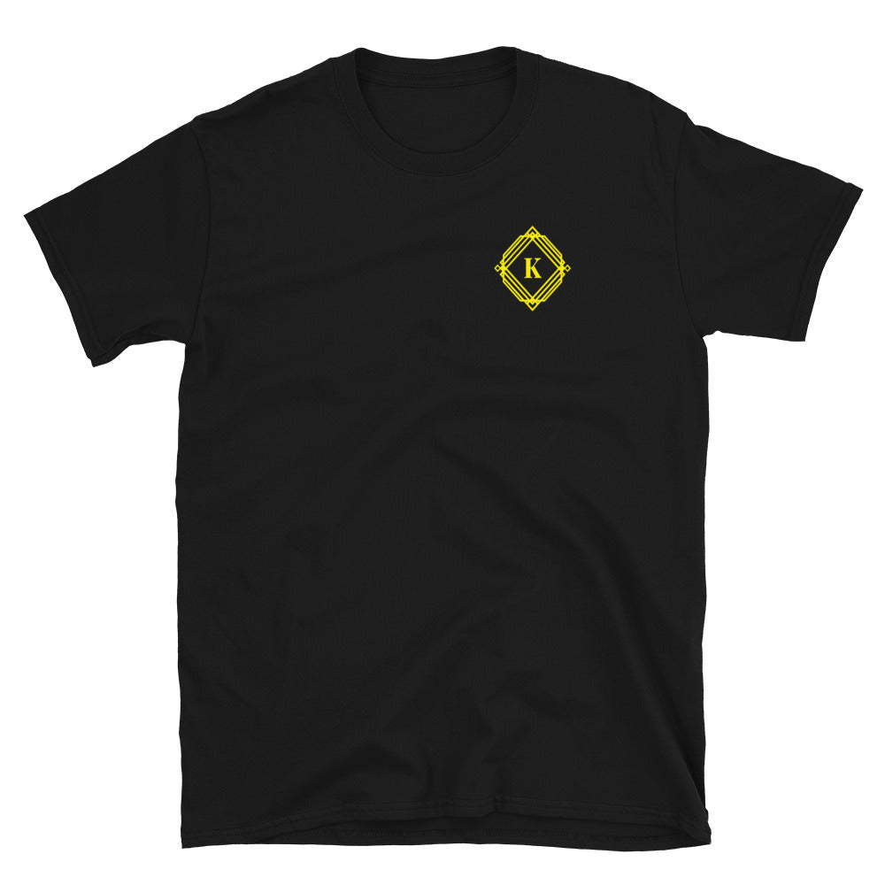 Kisabi Frase en la espalda Camiseta unisex de manga corta
