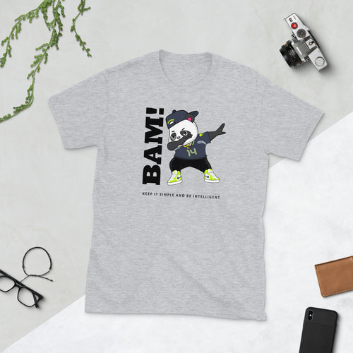 Camiseta de manga corta unisex Panda Seahawk