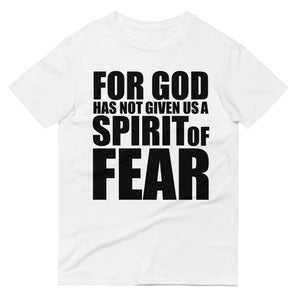 II Timothy 1:7 Short-Sleeve T-Shirt (White) By KISABI®