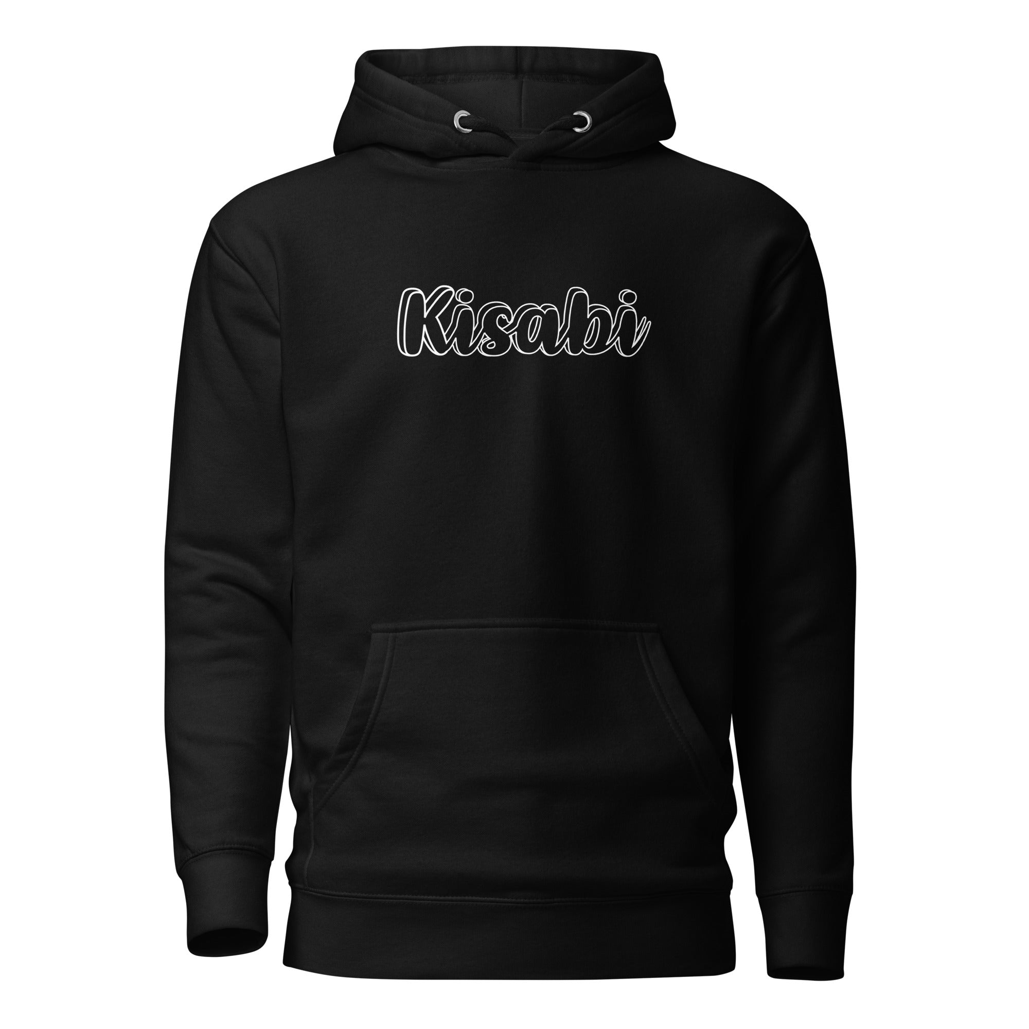 Kisabi™ sudadera con capucha unisex en cursiva