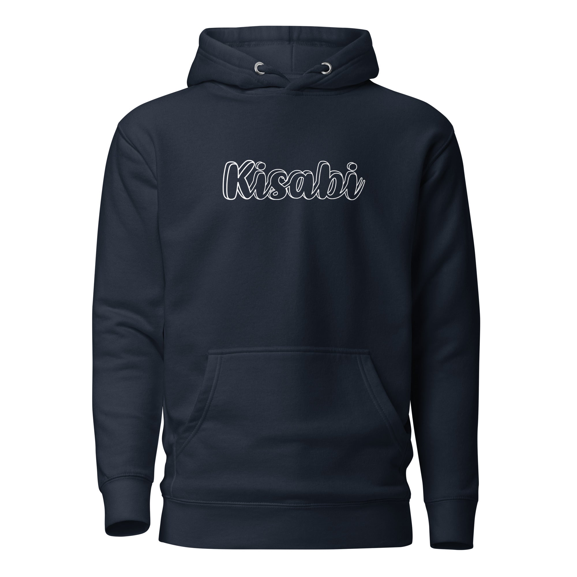 Kisabi™ sudadera con capucha unisex en cursiva