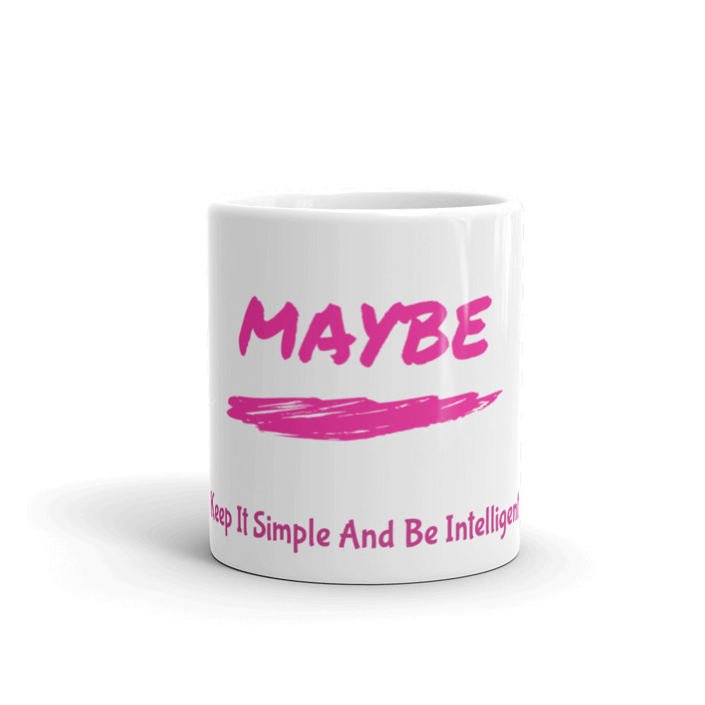 Kisabi™ Taza quizás blanca brillante