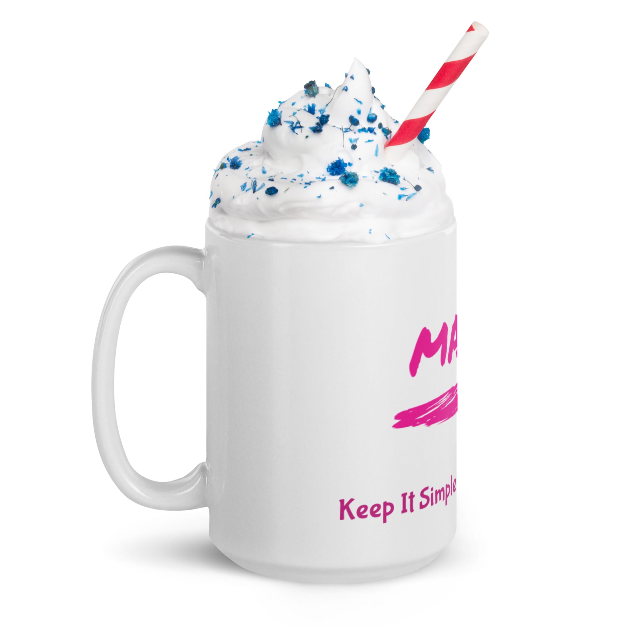 Kisabi™ Taza quizás blanca brillante