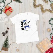 Load image into Gallery viewer, Fernando the Panda Sporting that Loder Pride Youth Short Sleeve T-Shirt By KISABI®
