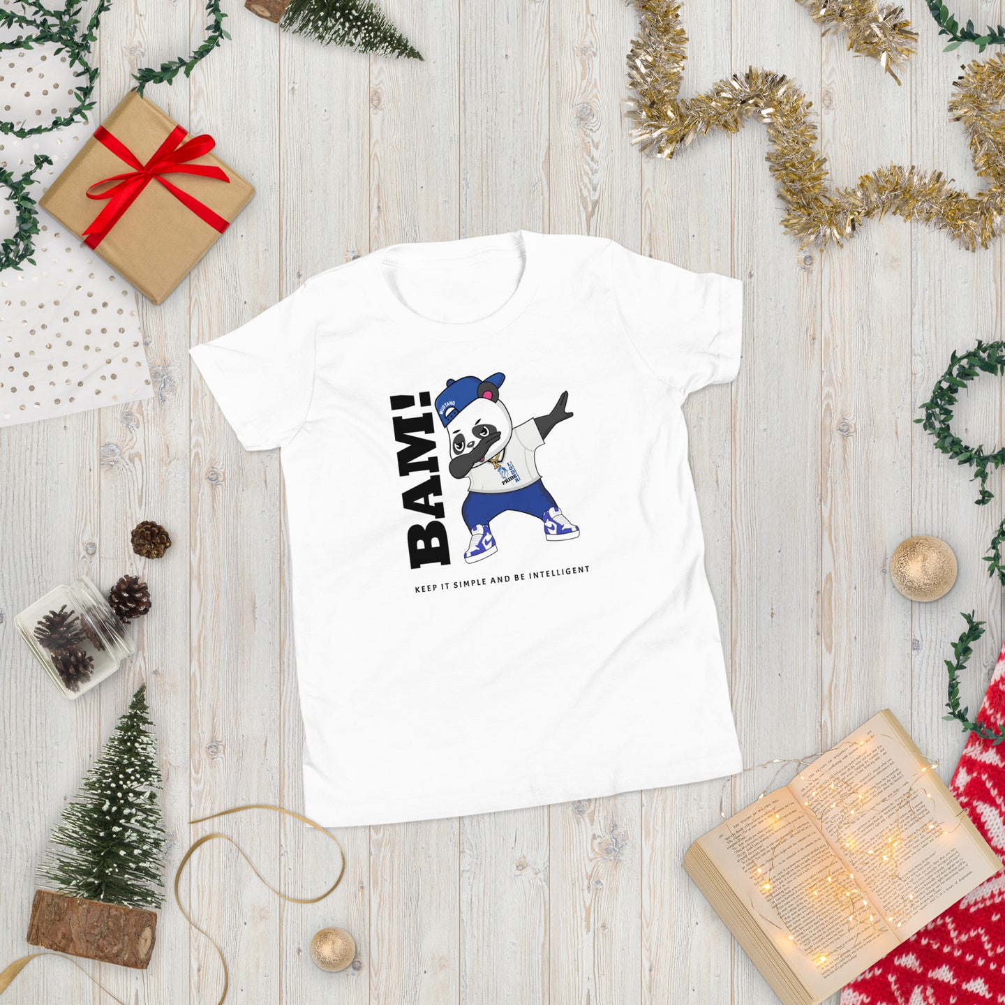 Fernando the Panda Sporting that Loder Pride Youth Short Sleeve T-Shirt By KISABI®